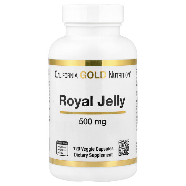 California Gold Nutrition Royal Jelly, 500 mg, 120 Veggie Capsules