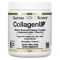 California Gold Nutrition, CollagenUP, Marine Hydrolyzed Collagen + Hyaluronic Acid + Vitamin C, Unflavored, 7.26 oz (206 g)