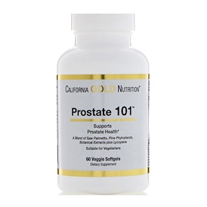 California Gold Nutrition, Targeted Support, Prostate 101, 60 Veggie Softgels отзывы