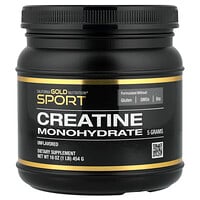 California Gold Nutrition, Sport, Pure Creatine Monohydrate, reines Kreatinmonohydrat, geschmacksneutral, 454 g
