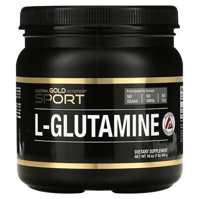 

California Gold Nutrition L-Glutamine Powder AjiPure Gluten Free 16 oz (454 g)