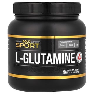 California Gold Nutrition, Sport, L-Glutamina en polvo, AjiPure®, Sin gluten, 454 g (1 lb)