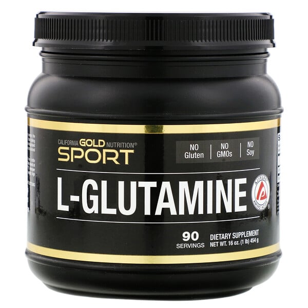 California Gold Nutrition‏, AjiPure, אבקת L-גלוטמין, ללא גלוטן, 454 גרם (16 אונקיות)