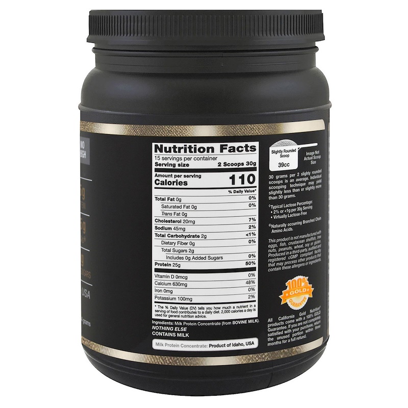 California Gold Nutrition, Milk Protein Concentrate, 85 Milk Protein