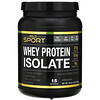 California Gold Nutrition, SPORT، عزل عزل بروتين مصل اللبن، بدون نكهات، بروتين بنسبة 90%، سريع الامتصاص، سهل الهضم، من مصدر واحد فئة أولى من ويسكونسن، منتجات الألبان في الولايات المتحدة، 1 رطل، 16 أونصة (454 جم)