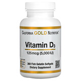 California Gold Nutrition, Vitamin D3, 50 mcg (2,000 IU), 90 Fish Gelatin Softgels - Самые продаваемые товары с iHerb