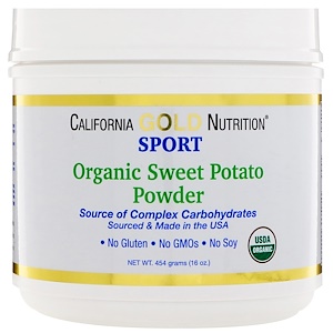Отзывы о California Gold Nutrition, Organic Sweet Potato Powder, Complex Carbs, Gluten Free, 16 oz (454 g)