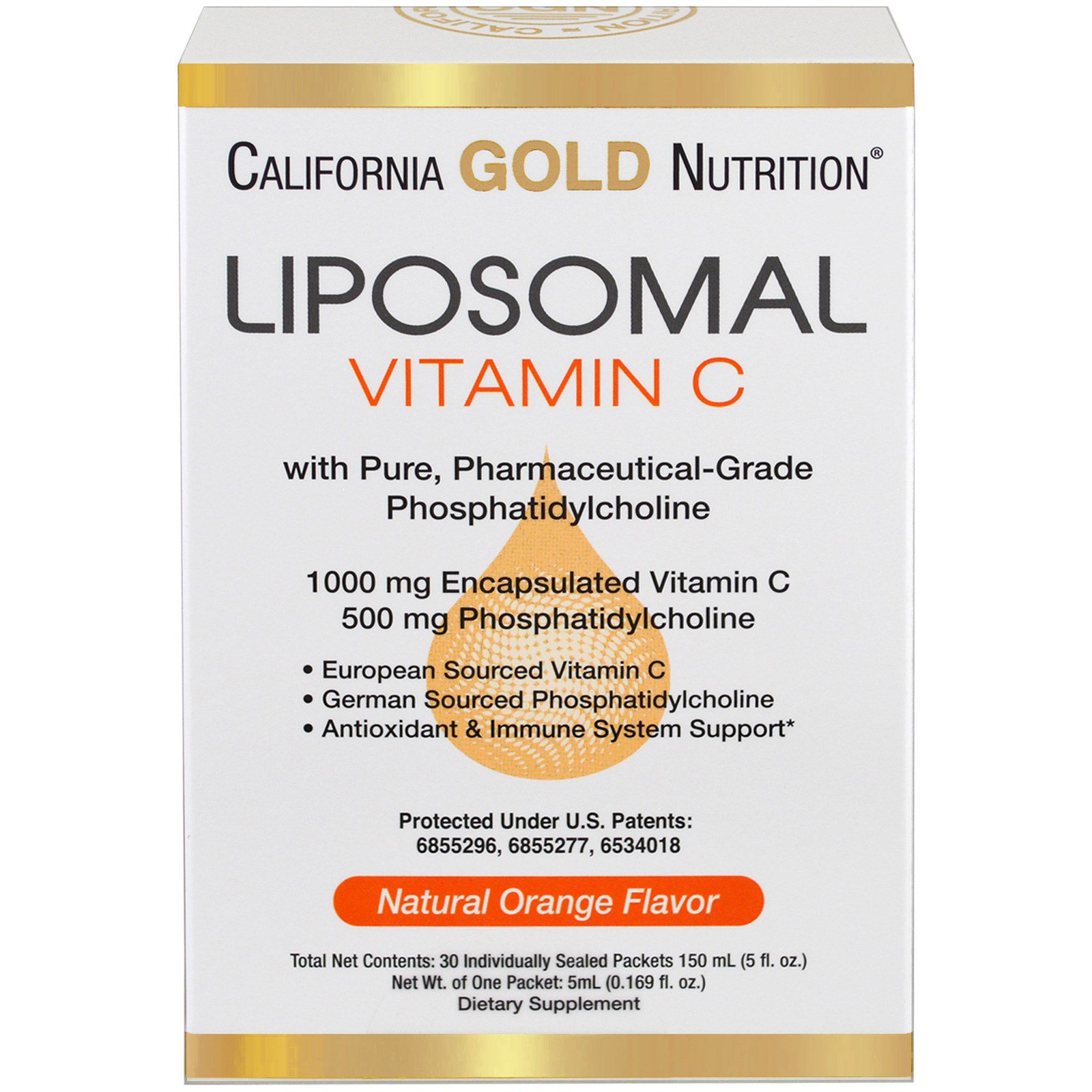 California Gold Nutrition, Liposomal Vitamin C, with ...