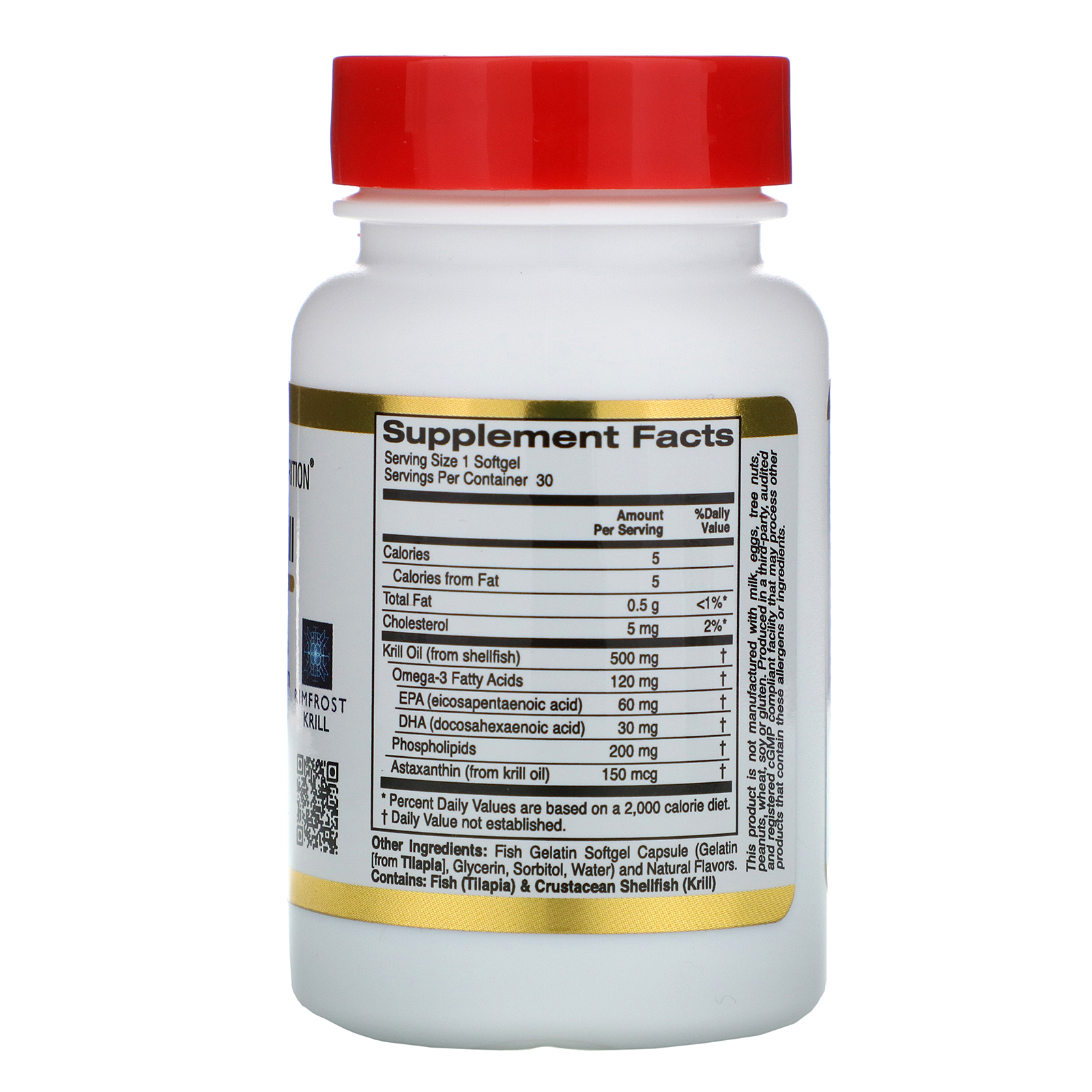 California Gold Nutrition, Antarctic Krill Oil, with Astaxanthin