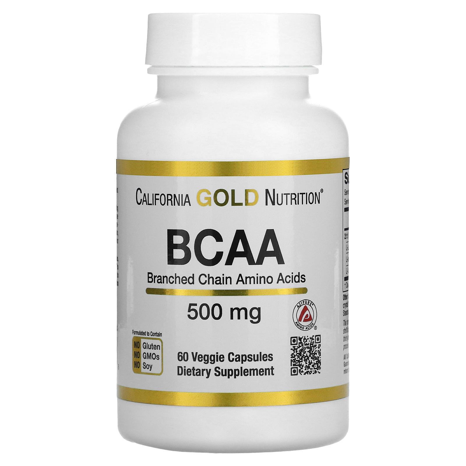 California Gold Nutrition, BCAA, AjiPure Branched Chain Amino Acids