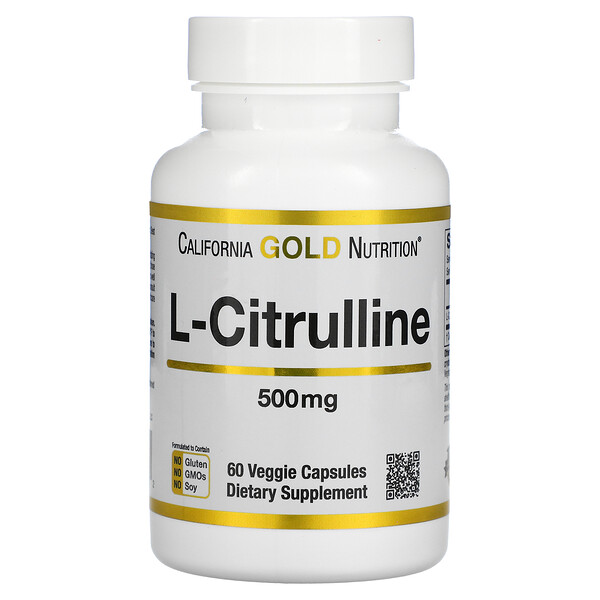 California Gold Nutrition, L-Citrulline, L-Citrullin, 500 mg, 60 vegetarische Kapseln