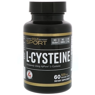 California Gold Nutrition, L-Cysteine, AjiPure, 500 mg, 60 Veggie Caps