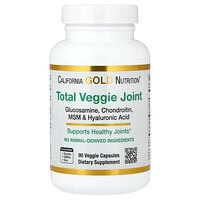 California Gold Nutrition, Totale veggie gewrichtsondersteuning met glucosamine, chondroïtine, MSM en hyaluronzuur, 90 vegetarische capsules
