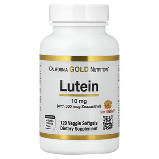 California Gold Nutrition, Luteína con zeaxantina proveniente del extracto de caléndula, 120 cápsulas blandas vegetales