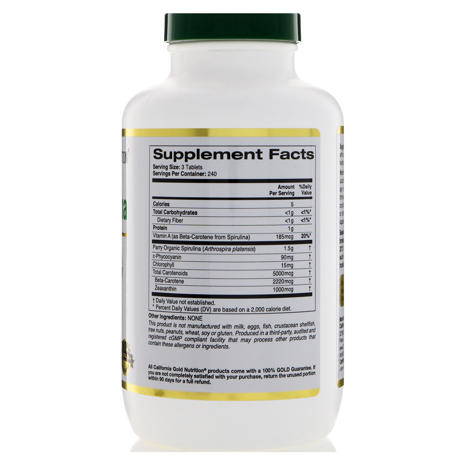 California Gold Nutrition, Spirulina, USDA Certified Organic