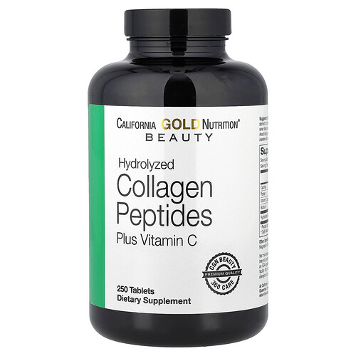 California Gold Nutrition コラーゲンペプチド(タイプI&III)&ビタミンC タブレット250粒