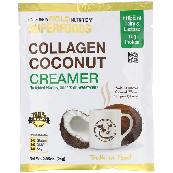 California Gold Nutrition, Π§ΡΠ΄ΠΎ-ΠΏΠΈΡΠ°, ΡΠ»ΠΈΠ²ΠΊΠΈ Ρ ΠΊΠΎΠ»Π»Π°Π³Π΅Π½ΠΎΠΌ, ΠΊΠΎΠΊΠΎΡ, Π±Π΅Π· ΠΏΠΎΠ΄ΡΠ»Π°ΡΡΠΈΡΠ΅Π»Π΅ΠΉ, 0,85 ΡΠ½Ρ. (24 Π³)