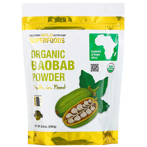 California Gold Nutrition, Superfoods, Organic Baobab Powder, 8.5 oz (240 g) отзывы покупателей