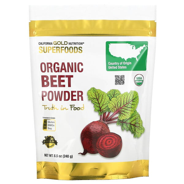 SUPERFOODS - Organic Beet Powder, 8.5 oz (240 g)