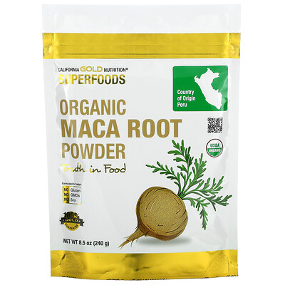 

California Gold Nutrition Superfoods порошок органического корня маки 240 г (8 5 унции)