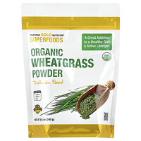 California Gold Nutrition, Superfoods, Organic Wheat Grass Powder, 8.5 oz  (240 g)