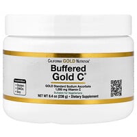 California Gold Nutrition, Gebufferd Gold C®, niet-zuur vitamine C-poeder, natriumascorbaat, 238 g (8,4 oz)
