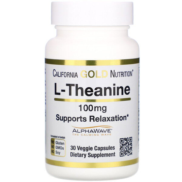 California Gold Nutrition, L-ΡΠ΅Π°Π½ΠΈΠ½, AlphaWave, ΠΏΠΎΠ΄Π΄Π΅ΡΠΆΠΊΠ° ΡΠ°ΡΡΠ»Π°Π±Π»Π΅Π½ΠΈΡ, ΡΡΠΏΠΎΠΊΠΎΠ΅Π½ΠΈΠ΅, 100 ΠΌΠ³, 30 ΡΠ°ΡΡΠΈΡΠ΅Π»ΡΠ½ΡΡ
ΠΊΠ°ΠΏΡΡΠ»