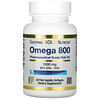 California Gold Nutrition, Омега 800 рыбий жир, 480 ЭПК / 320 ДГК, 1000 мг, 30 капсул из рыбьего желатина