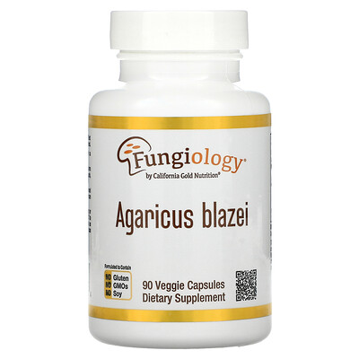 

California Gold Nutrition агарик бразильский (Agaricus blazei) 90 вегетарианских капсул