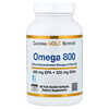 California Gold Nutrition, Huile de poisson ultraconcentrée aux oméga-3 Oméga 800, Sous forme de triglycérides KD-Pür, 90 capsules à enveloppe molle à base de gélatine de poisson (1000 mg pièce)