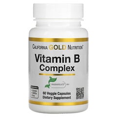 California Gold Nutrition, Vitamin B Complex, 60 Veggie Capsules