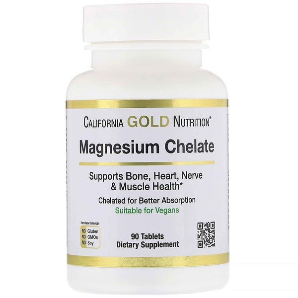 California Gold Nutrition, 마그네슘 킬레이트, 210 mg, 90 정