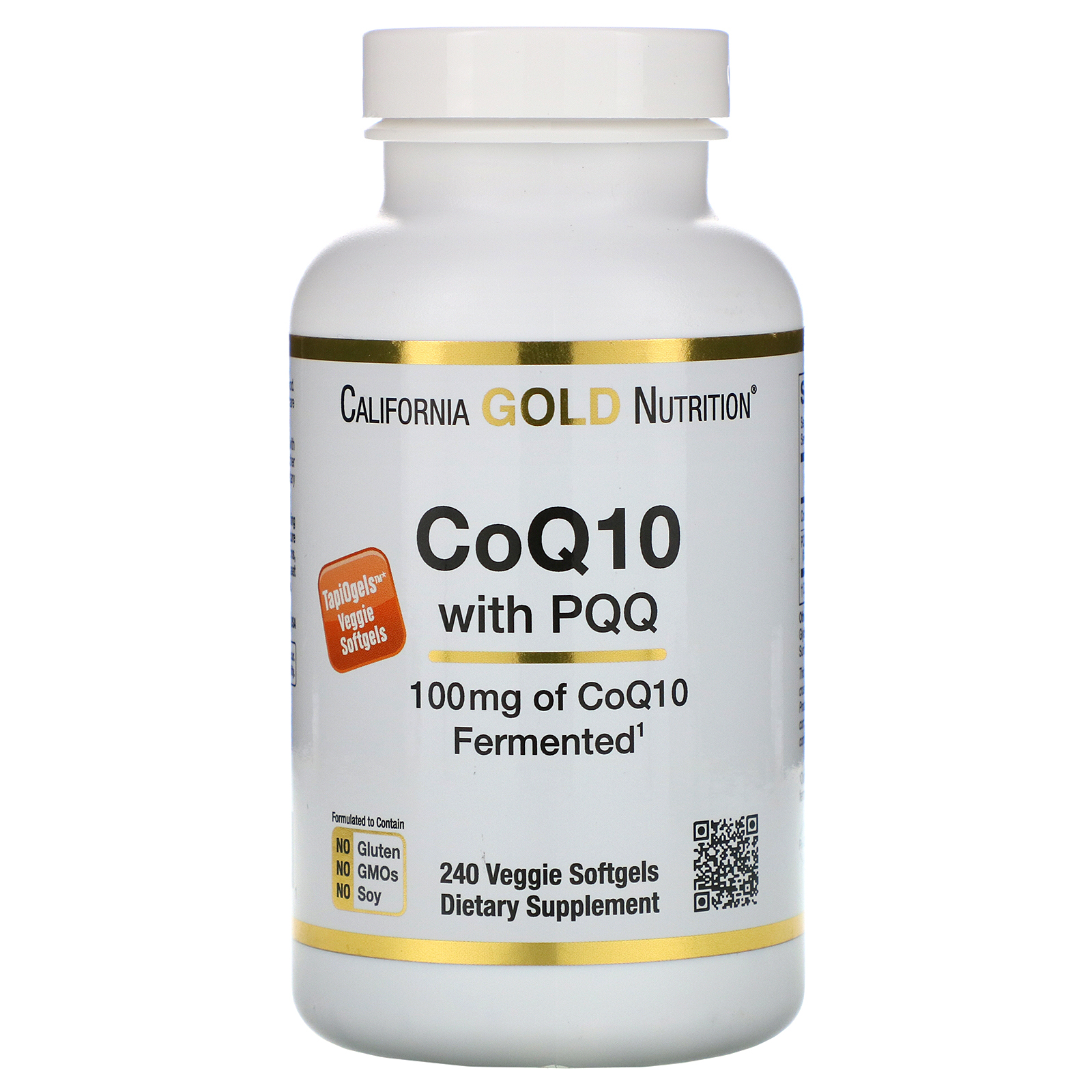 CoQ10 with PQQ, 100 mg, 240 Veggie Softgels - 48