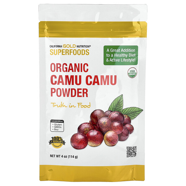 California Gold Nutrition Superfoods, Organic Camu Camu Powder, 4 oz (114 g)
