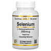 California Gold Nutrition‏, سيلينيوم، خالٍ من الخميرة، 200 مكجم، 180 كبسولة نباتية
