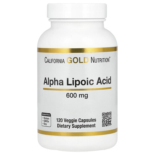 California Gold Nutrition アルファリポ酸 600mg ベジカプセル120粒