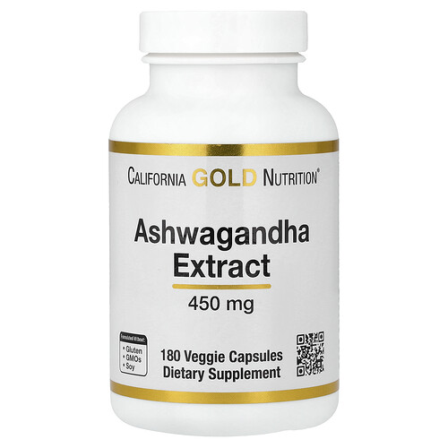California Gold Nutrition アシュワガンダ 450mg ベジカプセル180粒