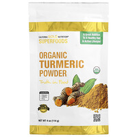 California Gold Nutrition, Superfoods, Curcuma biologica in polvere, 114 g