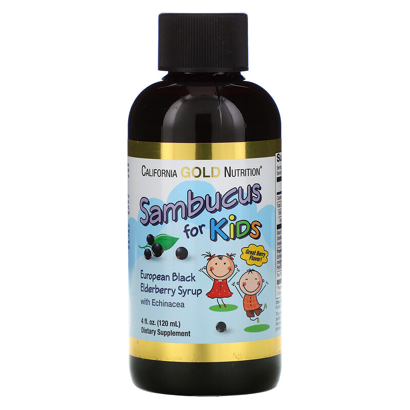 California Gold Nutrition, Sambucus for Kids, Holunder für Kinder ...