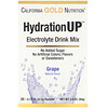 California Gold Nutrition, HydrationUP, mezcla para preparar bebidas con electrolitos, uva, 20 paquetes, 4,7 g (0,17 oz) cada uno