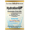 California Gold Nutrition, HydrationUP, mezcla para preparar bebidas con electrolitos, pack surtido, 20 paquetes, 4,2 g (0,15 oz) cada uno