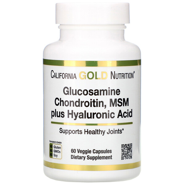 California Gold Nutrition, Glucosamine Chondroitin, MSM plus Hyaluronic