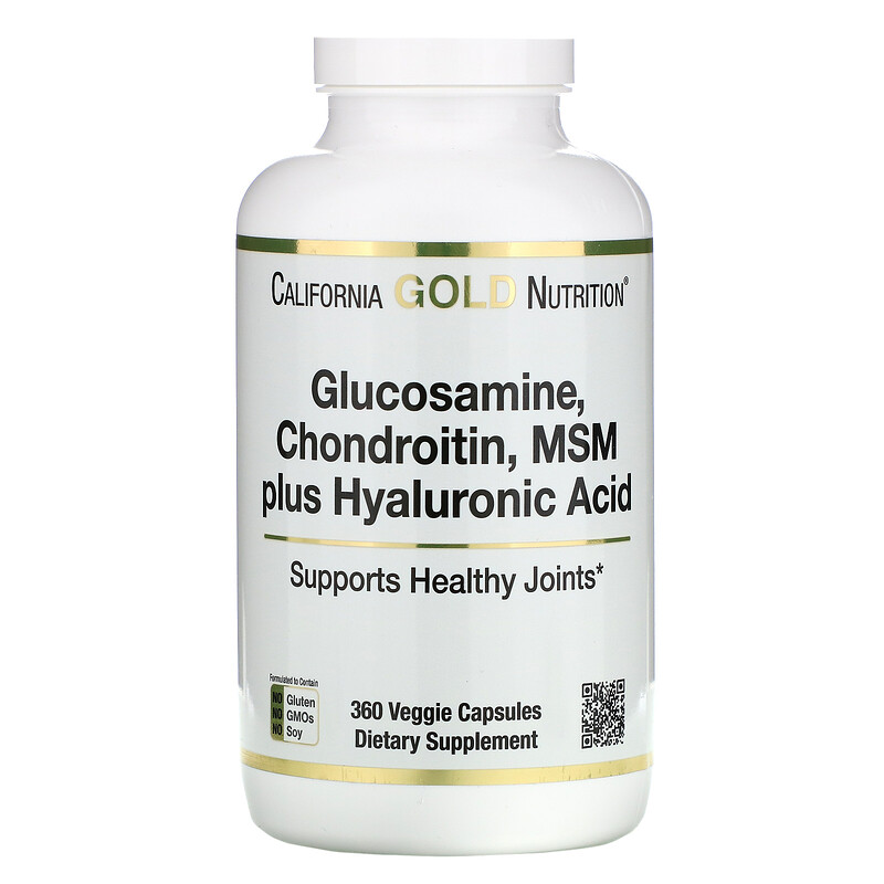 California Gold Nutrition, Glucosamine Chondroitin, MSM plus Hyaluronic