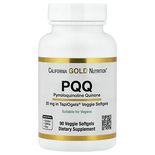 California Gold Nutrition, PQQ, 20 mg, 90 de capsule moale vegetale