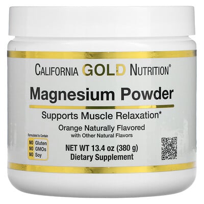 

California Gold Nutrition, Magnesium Powder Beverage, Orange Crush, 13.4 oz (380 g)