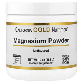 California Gold Nutrition, Magnesiumpulver, osmaksatt, 283 g