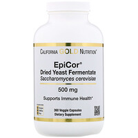 Epicor, Dried Yeast Fermentate, 500 mg, 360 Veggie Capsules - изображение