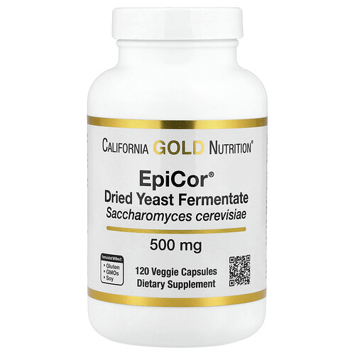 California Gold Nutrition Epicor®, Dried Yeast Fermentate, 500 mg, 120 Veggie Capsules