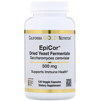 EpiCor, Dried Yeast Fermentate, 500 mg, 120 Veggie Capsules - изображение