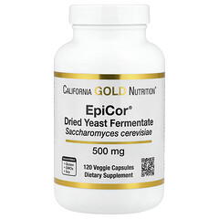 EpiCor®, сухий дріжджовий ферментат, 500 мг, 120 рослинних капсул